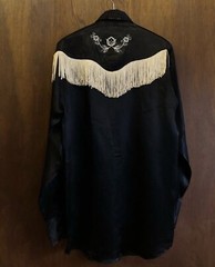 Men’s Embroidered Western Fringes Shirt Wedding Cocktail Attire Gift for Him