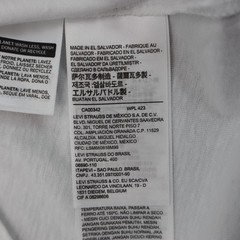 Levi Strauss Shirt Mens L White Short Sleeve Crew Neck Graphic Print Cotton Knit