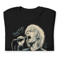 Thom Yorke T-Shirt Original Radiohead Tribute Indie Rock Retro Art Tee XS-5XL