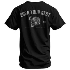 Earn Your Rest Men�s T-Shirt � Tactical Military Graphic Tee by Combat Iron Co,