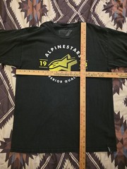 Alpinestars Racing Y2K Motocross Graphic Print T Shirt Black Men’s Size Large