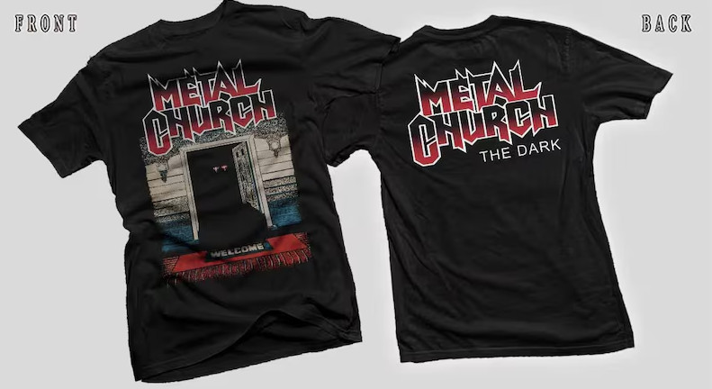 New Dtg/Dtf printed T-shirt – METAL CHURCH- The Dark – size- S,M,L,XL,2-3-4-5
