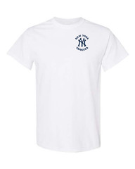 NY Yankees Left Chest Graphic Logo, TEES, New York Baseball Unisex. All Sizes!!
