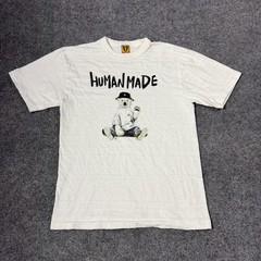 Human Made Shirt Mens Small White Bear Graphic Made In Japan Streetwear Tee