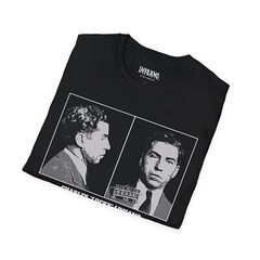 Mugshot Shirt, Lucky Luciano, Mob Mugshots, Mobster Mafia, Y2K Streetwear Shirt
