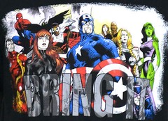 Avengers Bring It T-shirt Marvel Comics Superhero Graphic Tee Black Cotton NWT