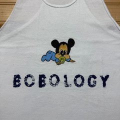 Vintage 80s 90s Mickey Mouse Baby Bobology Racerback Tank Top USA Made Youth XL