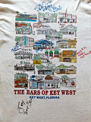 Bars of Key West Florida T Shirt Adult L – Bartender Signed – Delta Pro Weights
