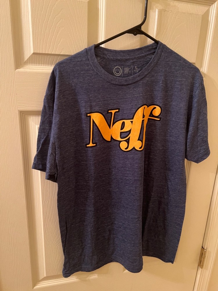 NEW NWOT LOT OF 2 Neff T-Shirts Mens Size MEDIUM Cotton Heather Gold Logo/Orange