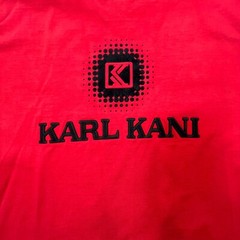 Karl Kani Graphic T-Shirt Size XXL Embroidered Logo Hip Hop Streetwear Red