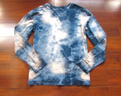PACSUN ~ Men’s Small ~ Galaxy Space Tie Dye 100% Cotton Long Sleeve T-Shirt c17