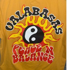 Valabasas Vintage Peace N Balance Graphic T-Shirt Men’s XL Yellow Short Sleeve