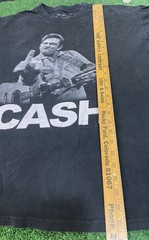 Authentic Jim Marshall Photo JOHNNY CASH The Bird Finger T-Shirt Sz XL