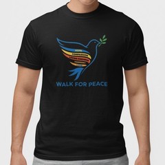 Walk For Peace T-Shirt Dove Hope Love Compassion Graphic Tee Unisex