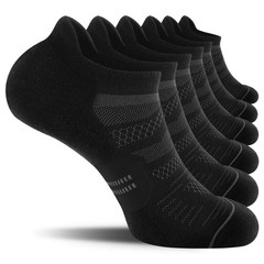 CelerSport 6 Pack Men’s Running Ankle Socks with Cushion, Low Cut No Show Ath…