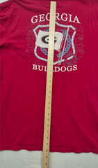 Southern Tide Georgia Bulldogs Men’s red graphic T-shirt XL pocket Cotton 2sided
