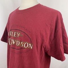 Vintage Harley Davidson Chandler Arizona Graphic Print Red TShirt XL Made In USA
