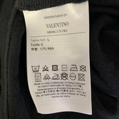 VALENTINO Size L Black Multi Color Graphic Cotton Oversized T shirt