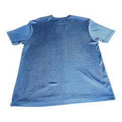 Stacy Adams Mens XL Blue Textured Ribbed Short Sleeve Crewneck T-Shirt