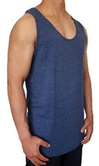 MENS SINGLET MUSCLE TANK TOP CURVE HEM BODYBUILDING GYM LIFTING CASUAL PLAIN