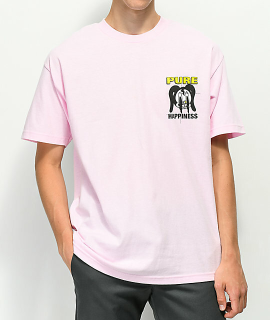 Zumiez A-Lab Pure Happiness Pink Tee Shirt New