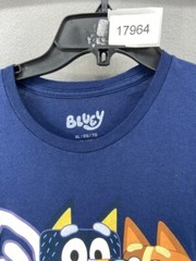 Bluey T Shirt Mens Sz XL Blue Bluey Bingo Dad Mom Characters Family Cotton