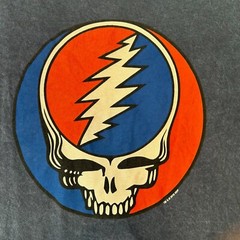 Grateful Dead Shirt Men XXL Classic Head Logo Skull Distress Retro Work Party Go
