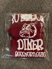 Vintage Jerzees T-Shirt Bulldog Graphic Small Maroon Classic Fit