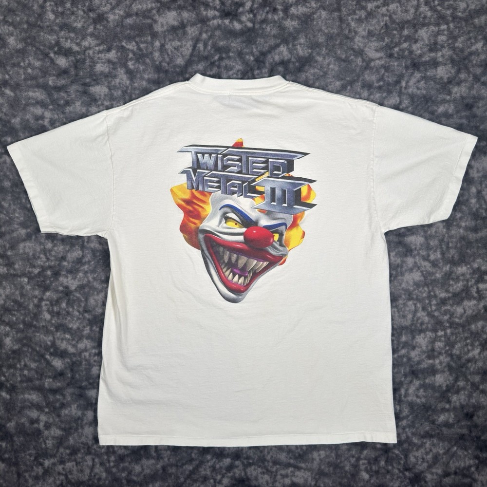 Vintage Twisted Metal 3 Playstation Promo TShirt Mens Size XL 989 Studios