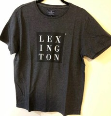 LEXINGTON Clothing Co Simon Tee Shirt Dark Gray Melange Mens S/S Size L