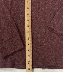 Faherty Brand Mens XL Long Sleeve Henley Shirt Marled Brown Casual Coastal