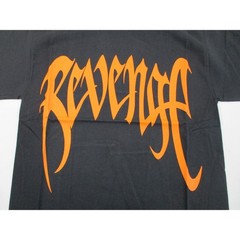 Revenge Shirt Mens Medium Black Orange Arch Graphic Streetwear Tee