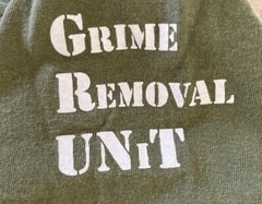 Lee Jeans Vtg Military Green T-Shirt Men’s Sz XL Rare GRUNT Hot Hogs GRU