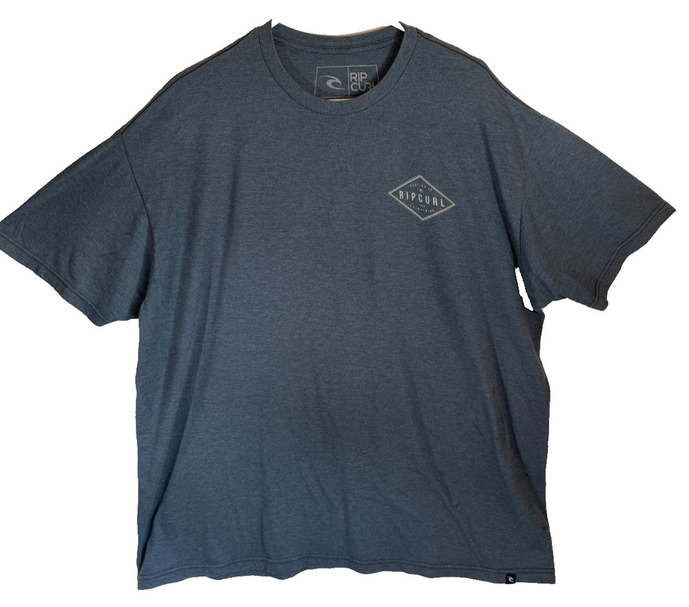 Rip Curl Short Sleeve T Shirt Blue Heather (2XLStandard Fit)