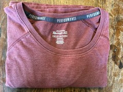 Dickies Temp-iQ Work T-Shirt Sz 3XL Performance Pullover Tee Maroon Long Sleeve