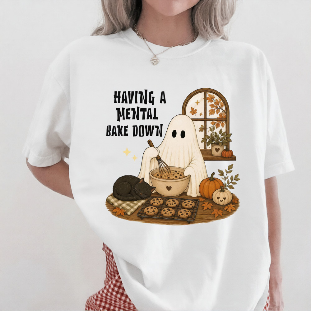 Halloween Baker Shirt Having A Mental Bake Down Cookie Lover Gift Tee