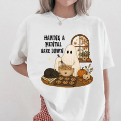 Halloween Baker Shirt Having A Mental Bake Down Cookie Lover Gift Tee