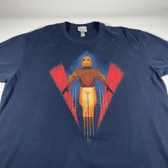 Disney Wondergroud Gallery T Shirt XL Rocketeer Movie Graphic Print Preowned