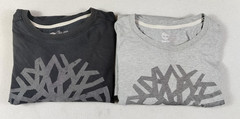 Timberland Shirt Mens 2XL Lot 2 Gray Black Tree Logo Graphic Tee Tagless Organic