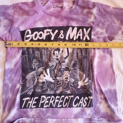 Disney Tie dye Goofy and Max The Perfect Cast XS Extra Small 100% Cottton