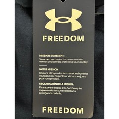 Under Armour Mens Freedom Flag T-Shirt Navy Blue Yellow XXL 1370810 NEW