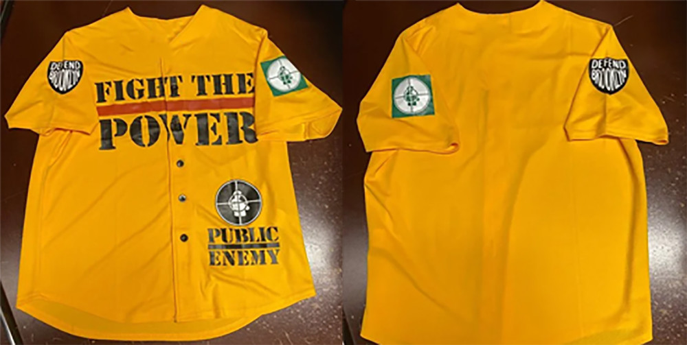 Public Enemy Band Collection yellow Baseball Jersey Gift Fan Love You MR1011