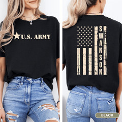 Custom U.S. Army T-Shirt for Army Familys, Graduations Welcome Home and Veterans