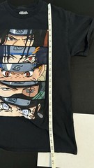 Naruto Stacked Eyes Tshirt -Size Medium