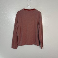 UNTUCKit Henley Shirt Mens Small Red Cascudo Long Sleeve Casual Knit Top