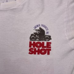 Vintage Hole Shot Fruit of the Loom T-Shirt Mens Large Single Stitch Graphic Tee