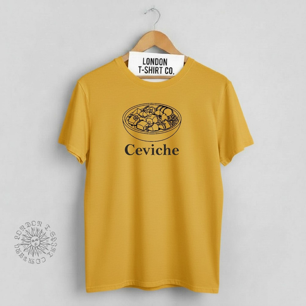 Ceviche TShirt: Peruvian Dish, Food Souvenir, Peru, Various Colours.