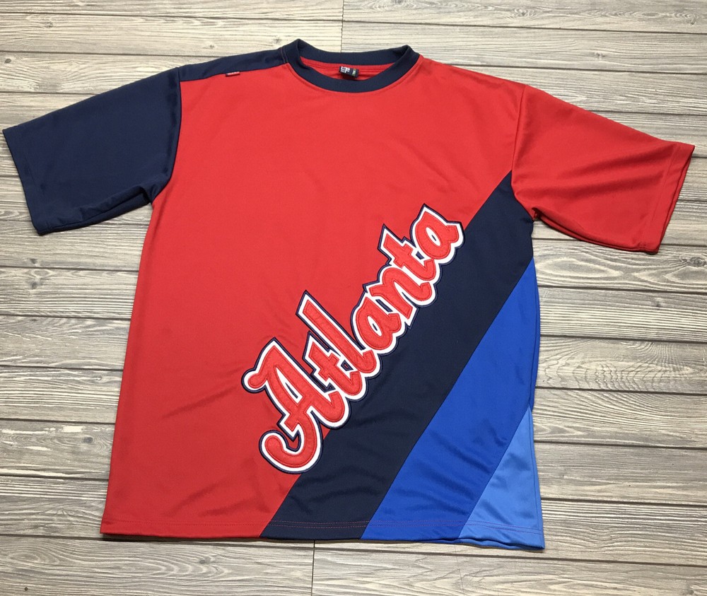 Vintage 90s DELF Sportswear Atlanta City Shirt Men’s Sz XL Red KBS Sports