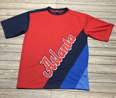Vintage 90s DELF Sportswear Atlanta City Shirt Men’s Sz XL Red KBS Sports