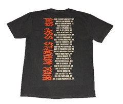 Post Malone Knight Tour Tee L Charcoal Big Ass Stadium Tour NEW *spots